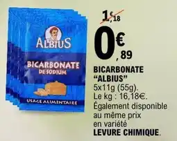 E.Leclerc Bicarbonate albius offre
