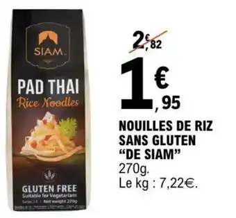 E.Leclerc Nouilles de riz sans gluten de siam offre