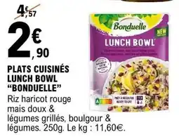 E.Leclerc Plats cuisinés lunch bowl bonduelle offre