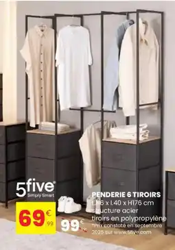 Stokomani Penderie 6 tiroirs offre