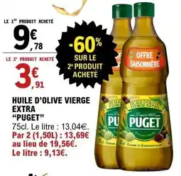 E.Leclerc Huile d'olive vierge extra puget offre