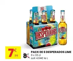 Stokomani DESPERADOS Lime Pack de 6 offre