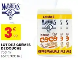 Stokomani LE PETIT MARSEILLAIS S Lot de 3 crèmes de douche offre