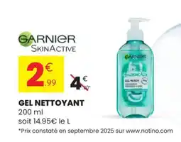 Stokomani GARNIER Gel nettoyant offre