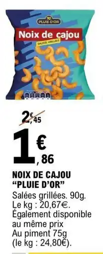 E.Leclerc Noix de cajou pluie d'or offre