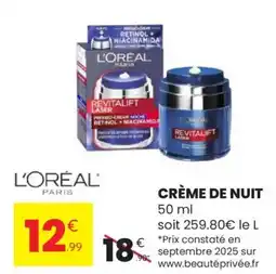 Stokomani L'ORÉAL PARIS Crème de nuit offre