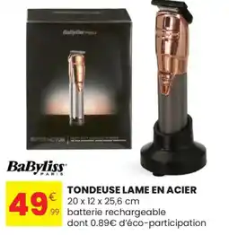 Stokomani BABYLISS Tondeuse lame en acier offre