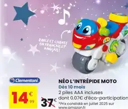 Stokomani CLEMENTONI Néo l'intrépide moto offre