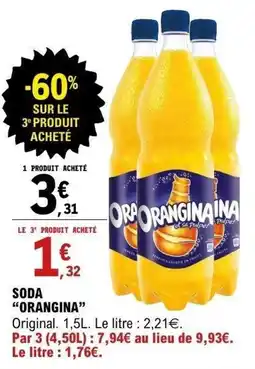E.Leclerc Soda orangina offre
