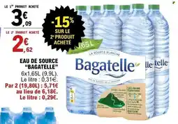 E.Leclerc Eau de source bagatelle offre