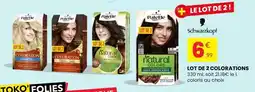 Stokomani Schwarzkopf - lot de 2 colorations offre