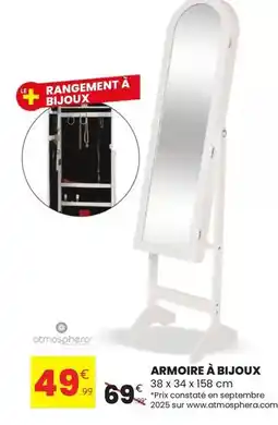 Stokomani Atmosphera - armoire à bijoux offre