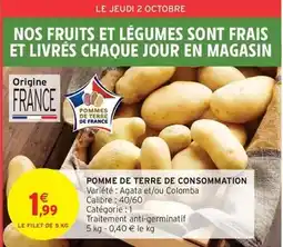 Intermarché Pomme de terre de consommation offre