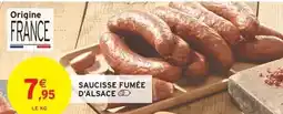 Intermarché Saucisse fumée d'alsace offre