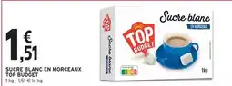 Intermarché Top budget - sucre blanc en morceaux offre