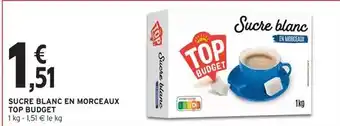Intermarché Top budget - sucre blanc en morceaux offre