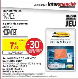 Intermarché Cook - saumon fumé de norvège offre