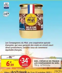 Intermarché Les compagnons du miel - cremeux de france offre