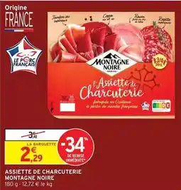 Intermarché Montagne noire - assiette de charcuterie offre