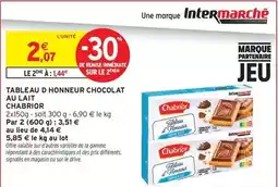 Intermarché Chabrior - table au d honneur chocolat au lait offre