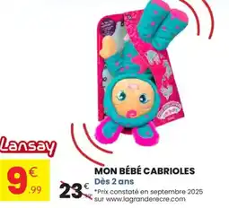 Stokomani LANSAY Mon bébé cabrioles offre