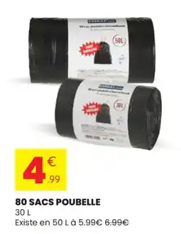 Stokomani 80 sacs poubelle offre