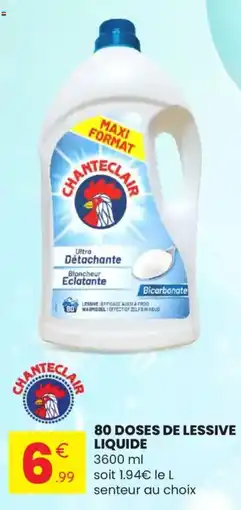 Stokomani CHANTCLAIR 80 doses de lessive liquide offre