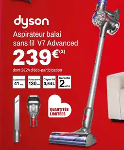 BUT Dyson Aspirateur balai sans fil V7 Advanced offre