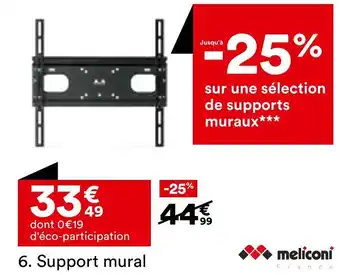 BUT MELICONI Support mural offre
