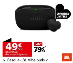 BUT JBL Casque vibe buds 2 offre