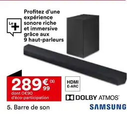 BUT SAMSUNG Barre de son offre