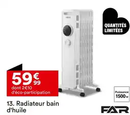 BUT FAR Radiateur bain d'huile BH-25 G offre