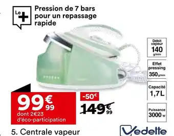 BUT VEDETTE Centrale vapeur offre