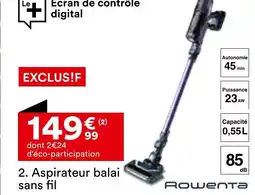 BUT ROWENTA Aspirateur balai sans fil offre
