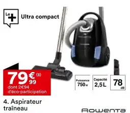 BUT ROWENTA Aspirateur traîneau offre