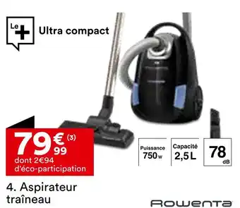 BUT ROWENTA Aspirateur traîneau offre