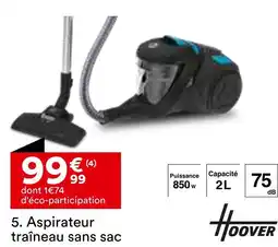 BUT HOOVER Aspirateur traîneau sans sac offre