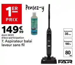 BUT FAR Aspirateur balai laveur offre