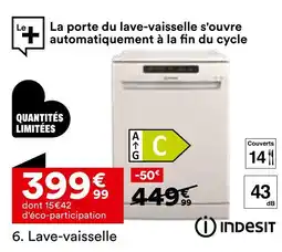 BUT INDESIT Lave-vaisselle offre