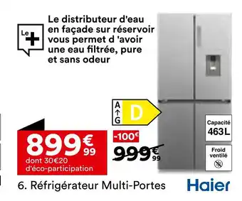 BUT Haier Réfrigérateur Multi-Portes offre