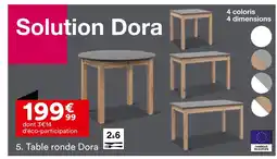 BUT Table ronde Dora offre
