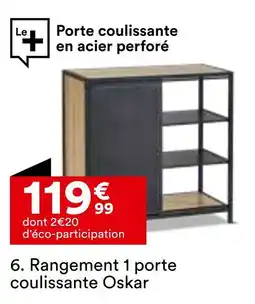 BUT Rangement 1 porte coulissante oskar offre