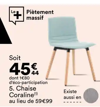 BUT Chaise Coraline offre