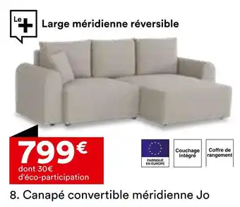 BUT Canapé convertible méridienne jo offre