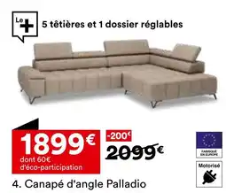 BUT Canapé d'angle palladio offre
