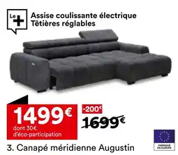 BUT Canapé méridienne Augustin offre
