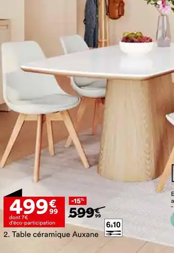 BUT Table céramique Auxane offre