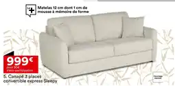 BUT Canapé 3 places convertible express Sleepy offre
