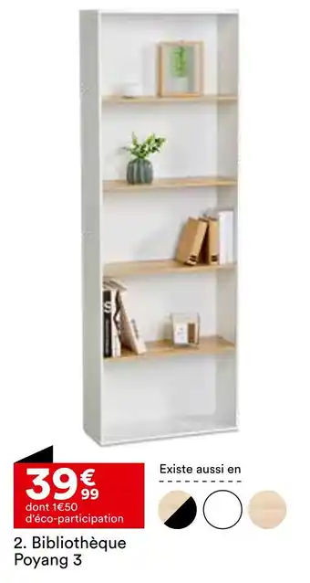 BUT Bibliothèque Poyang 3 offre