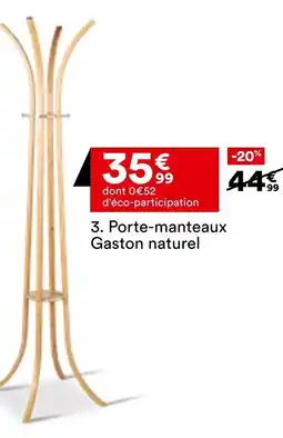 BUT Porte-manteaux Gaston naturel offre